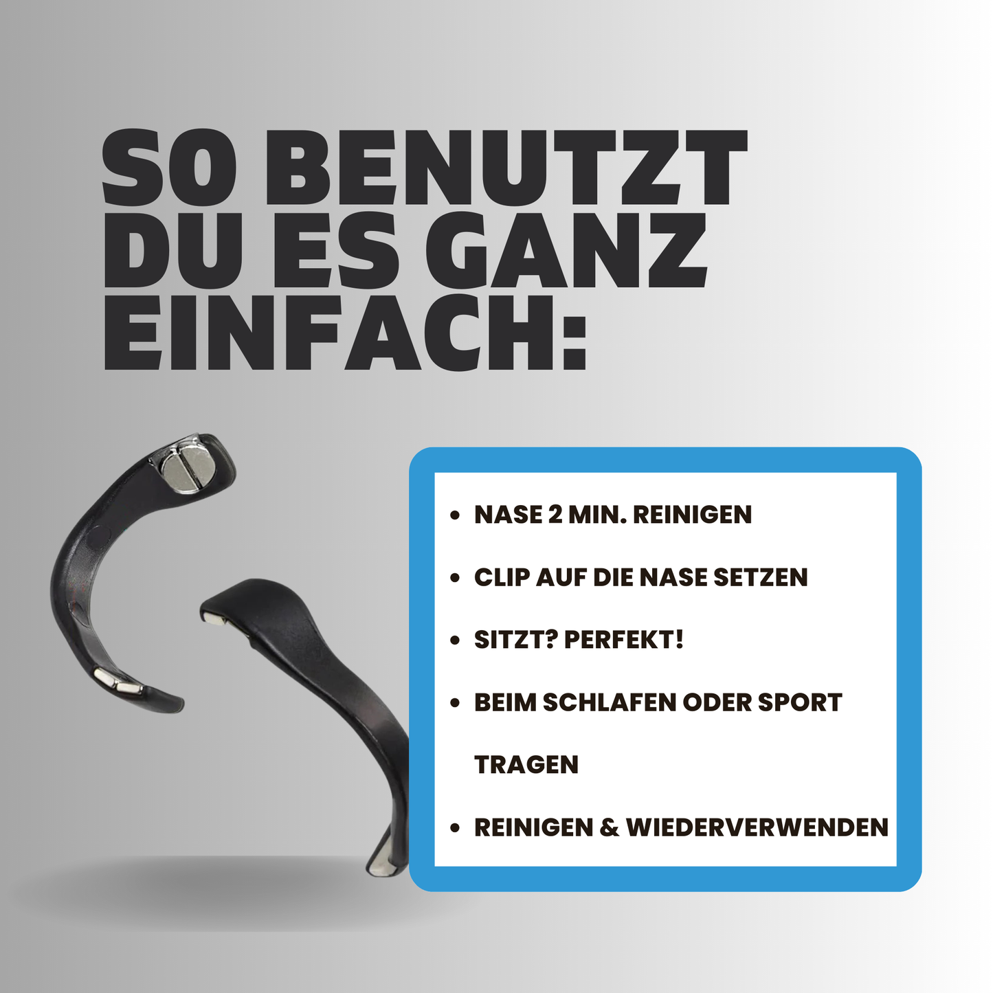 Premium Nasendilatator mit Magnet